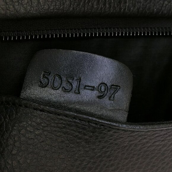 Vintage Bally Unisex Black Pebbled Leather Wristlet Clutch - Picture 10 of 10